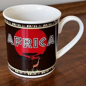 Villeroy & Boch Africa Mug Fine China Coffee Cup Safari Giraffe Double-Sided